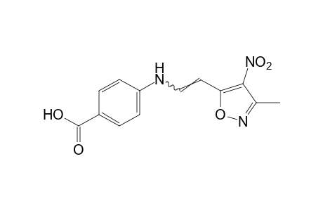 p-{[2-(3-methyl-4-nitro-5-isoxazolyl)vinyl]amino}benzoic acid