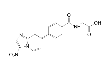 p-[2-(5-nitro-1-vinylimidazol-2-yl)vinyl]hippuric acid