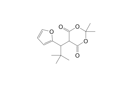5-[1-(2-Furyl)-2,2-dimethylpropyl]-2,2-dimethyl-1,3-dioxane-4,6-dione