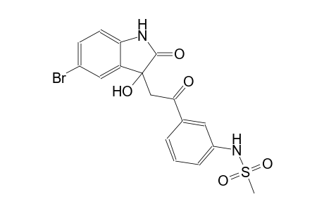 methanesulfonamide, N-[3-[2-(5-bromo-2,3-dihydro-3-hydroxy-2-oxo-1H-indol-3-yl)acetyl]phenyl]-
