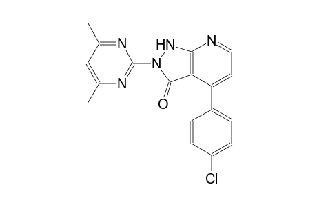 3H-pyrazolo[3,4-b]pyridin-3-one, 4-(4-chlorophenyl)-2-(4,6-dimethyl-2-pyrimidinyl)-1,2-dihydro-
