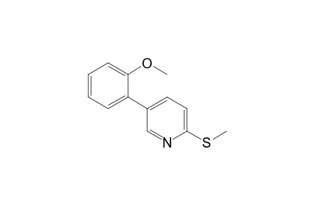 3-(2-Methoxyphenyl)-6-methylthiopyridine