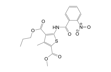 2-methyl 4-propyl 3-methyl-5-[(2-nitrobenzoyl)amino]-2,4-thiophenedicarboxylate