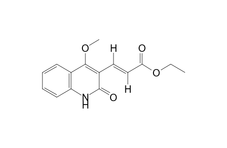 trans-1,2-dihydro-4-methoxy-2-oxo-3-quinolineacrylic acid, ethyl ester
