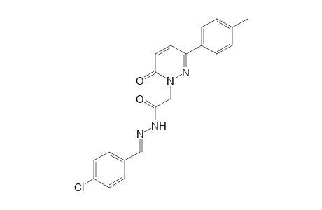 6-OXO-3-p-TOLYL-1(6H)-PYRIDAZINEACETIC ACID (p-CHLORO-BENZYLIDENE)HYDRAZIDE