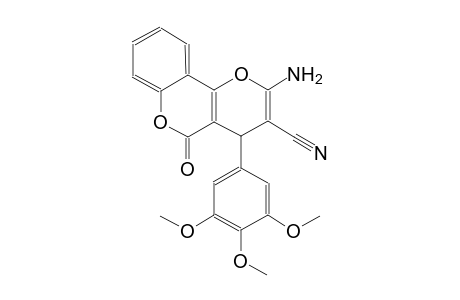 2-amino-5-oxo-4-(3,4,5-trimethoxyphenyl)-4H,5H-pyrano[3,2-c]chromene-3-carbonitrile