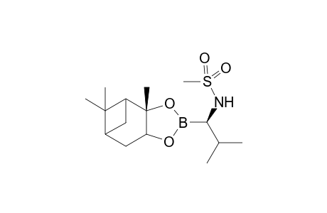(S)-(+)-Pinanediol (1R)-1-(methylsulfonylamino)-2-methylpropaneboronate