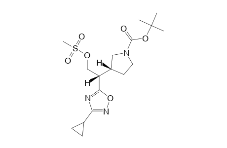 (2R,3'R)-2-(3-CYClOPROPYL-1,2,4-OXADIAZOL-5-YL)-2-(N-TERT.-BUTOXYCARBONYLPYRROLIDIN-3-YL)-ETHYL-METHANE-SULFONATE