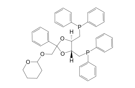 (4R,5R,2'rac)-4,5-Bis(diphenylphosphinomethyl)-2-phenyl-2-[(tetrahydropyran-2'-yl)oxymethyl]-1,3-dioxolane