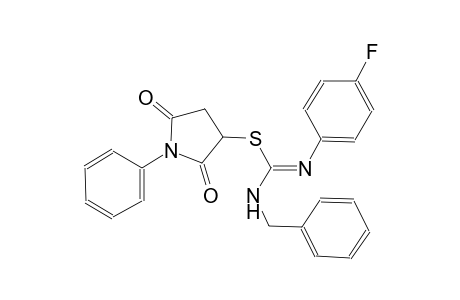 carbamimidothioic acid, N-(4-fluorophenyl)-N'-[(E)-phenylmethyl]-, 2,5-dioxo-1-phenyl-3-pyrrolidinyl ester