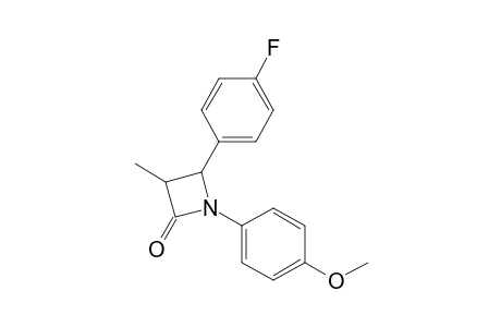 1-(p-Methoxyphenyl)-4-(4'-fluorophenyl)-3-methyl-2-azetidinone