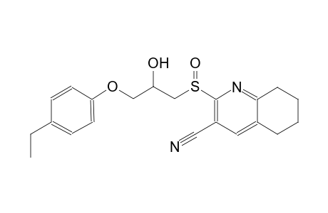2-{[3-(4-ethylphenoxy)-2-hydroxypropyl]sulfinyl}-5,6,7,8-tetrahydro-3-quinolinecarbonitrile