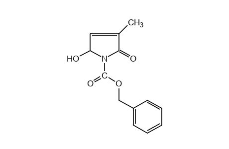 5-hydroxy-3-methyl-2-oxo-3-pyrroline-1-carboxylic acid, benzyl ester
