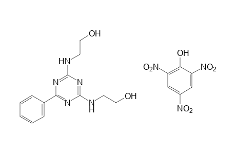 2,2'-[(6-phenyl-s-triazine-2,4-diyl)diimino]diethanol, monopicrate