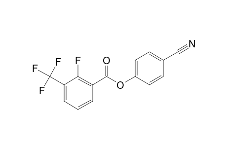 2-Fluoro-3-trifluoromethylbenzoic acid, 4-cyanophenyl ester