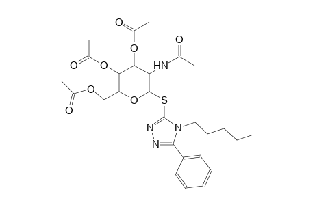 beta-D-glucopyranoside, 4-pentyl-5-phenyl-4H-1,2,4-triazol-3-yl 2-(acetylamino)-2-deoxy-1-thio-, 3,4,6-triacetate