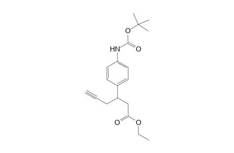 Ethyl 3-[4-[(tert-Butyloxycarbonyl)amino]-5-hexynoate