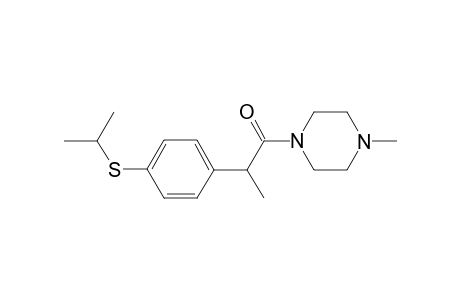 2-[4'-(2"-Propylthio)phenyl]-propiono-(4"'-methyl)piperazide