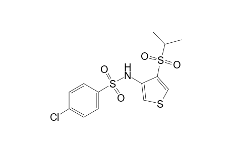 p-chloro-N-[4-(isopropylsulfonyl)-3-thienyl]benzenesulfonamide