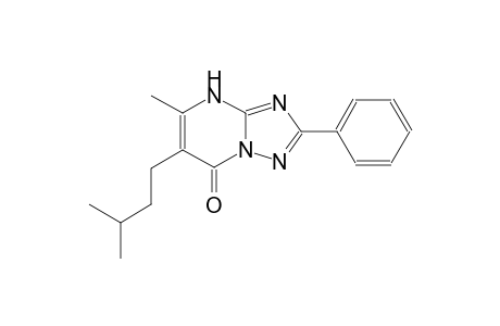 [1,2,4]triazolo[1,5-a]pyrimidin-7(4H)-one, 5-methyl-6-(3-methylbutyl)-2-phenyl-