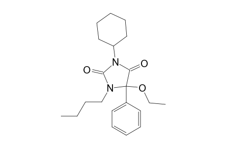 2,4-Imidazolidinedione, 1-butyl-3-cyclohexyl-5-ethoxy-5-phenyl-