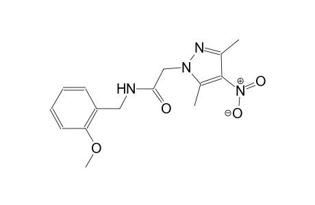 2-(3,5-dimethyl-4-nitro-1H-pyrazol-1-yl)-N-(2-methoxybenzyl)acetamide