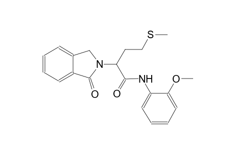 N-(2-methoxyphenyl)-4-(methylsulfanyl)-2-(1-oxo-1,3-dihydro-2H-isoindol-2-yl)butanamide