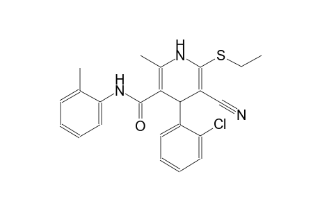 3-pyridinecarboxamide, 4-(2-chlorophenyl)-5-cyano-6-(ethylthio)-1,4-dihydro-2-methyl-N-(2-methylphenyl)-