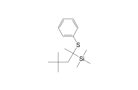 Silane, trimethyl[1,3,3-trimethyl-1-(phenylthio)butyl]-