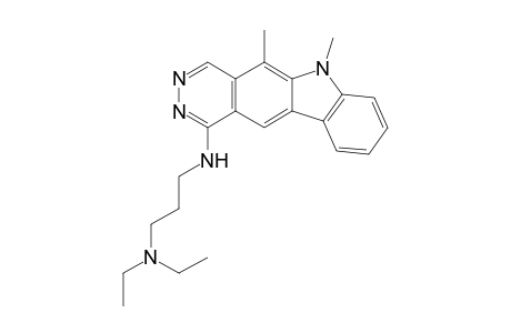 1-[3-(Diethylamino)propylamino]-5,6-dimethyl-6H-pyridazino[4,5-b]carbazole