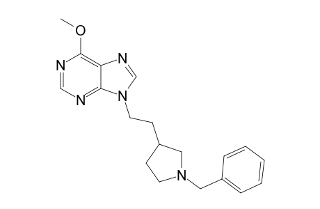 6-Methoxy-9-[2-[1-(phenylmethyl)-3-pyrrolidinyl]ethyl]purine