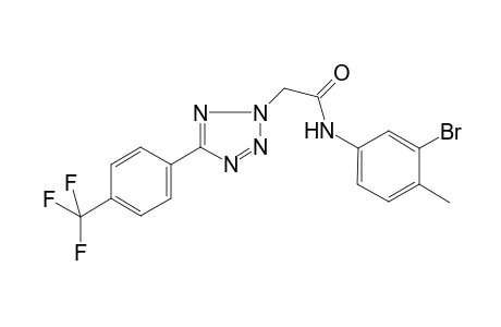 N-(3-bromanyl-4-methyl-phenyl)-2-[5-[4-(trifluoromethyl)phenyl]-1,2,3,4-tetrazol-2-yl]ethanamide