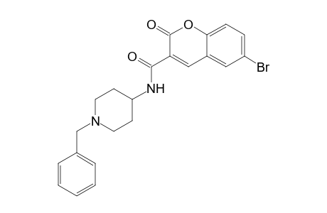 N-(1-Benzylpiperidin-4-yl)-6-bromo-2-oxo-2H-chromene-3-carboxamide