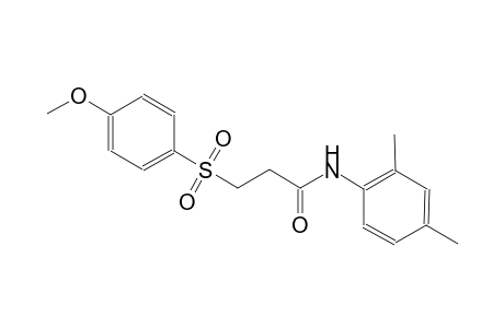 N-(2,4-dimethylphenyl)-3-[(4-methoxyphenyl)sulfonyl]propanamide