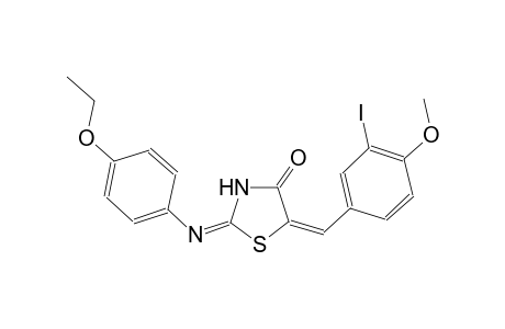 (2E,5E)-2-[(4-ethoxyphenyl)imino]-5-(3-iodo-4-methoxybenzylidene)-1,3-thiazolidin-4-one