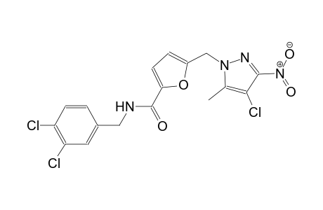 5-[(4-chloro-5-methyl-3-nitro-1H-pyrazol-1-yl)methyl]-N-(3,4-dichlorobenzyl)-2-furamide