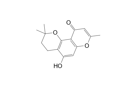 2H,10H-Benzo[1,2-b:3,4-b']dipyran-10-one, 3,4-dihydro-5-hydroxy-2,2,8-trimethyl-