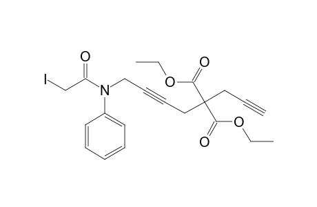 N-(5',5'-Diethoxycarbonylocta-2',7'-diynyl)-2-iodoacetanilide