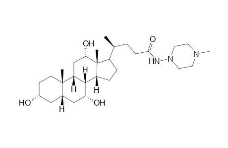 N-(4N-methylpiperazin-1-yl)-3.alpha.,7.alpha.,12.alpha.-trihydroxy-5.beta.-cholan-24-amide