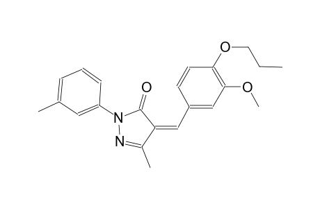 (4Z)-4-(3-methoxy-4-propoxybenzylidene)-5-methyl-2-(3-methylphenyl)-2,4-dihydro-3H-pyrazol-3-one