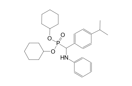dicyclohexyl anilino(4-isopropylphenyl)methylphosphonate