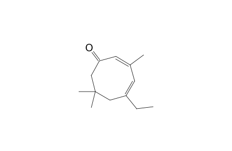 5-Ethyl-3,7,7-trimethylcycloocta-2,4-dien-1-one