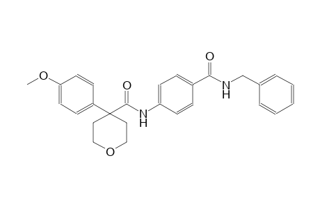 N-{4-[(benzylamino)carbonyl]phenyl}-4-(4-methoxyphenyl)tetrahydro-2H-pyran-4-carboxamide