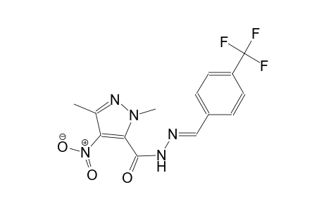 1,3-dimethyl-4-nitro-N'-{(E)-[4-(trifluoromethyl)phenyl]methylidene}-1H-pyrazole-5-carbohydrazide
