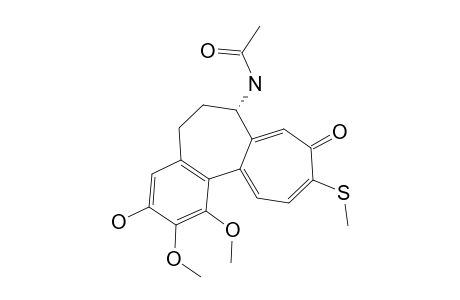 N-[1,2-dimethoxy-3-hydroxy-10-(methylthio)-9-oxo-5,6,7,9-tetrahydrobenzo[a]heptalen-7alpha-yl]acetamide