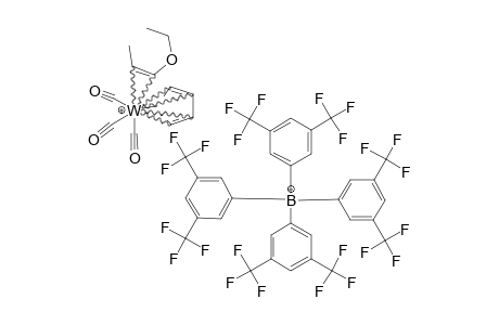 [5-ETA-C5H5(CO)3W(2-ETA-ETOCH=CHCH3)]BARF4