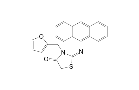 3-furfuryl-2-(anthracen-9'-yl)imino-1,3-thiazolidin-4-ones
