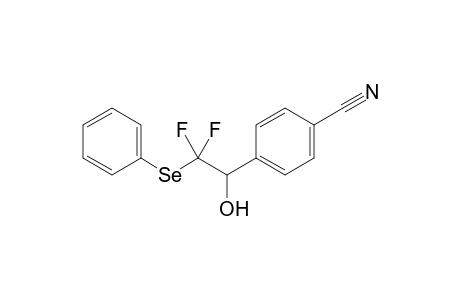 4-[2,2-bis(fluoranyl)-1-oxidanyl-2-phenylselanyl-ethyl]benzenecarbonitrile