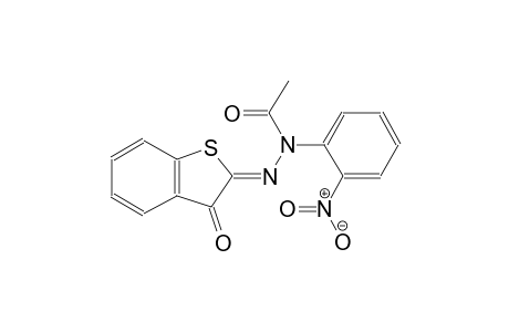 N-(2-nitrophenyl)-N'-((2Z)-3-oxo-1-benzothien-2(3H)-ylidene)acetohydrazide