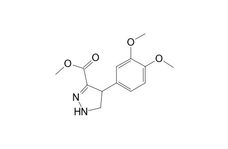 3-Methoxycarbonyl-4-(3,4-dimethoxyphenyl)-2-pyrazoline